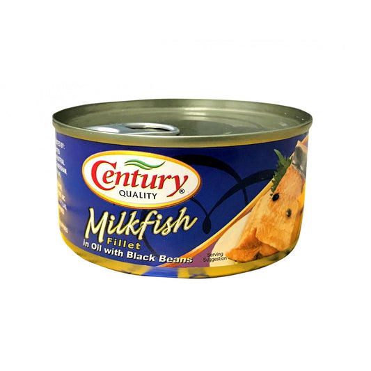 Century Milkfish Fillet in Oil with Black Beans 184g