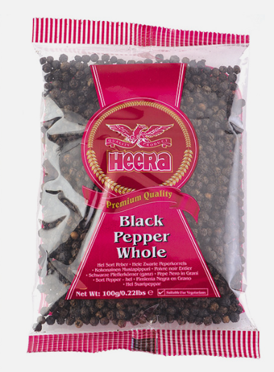 Heera Black Pepper Whole 100g