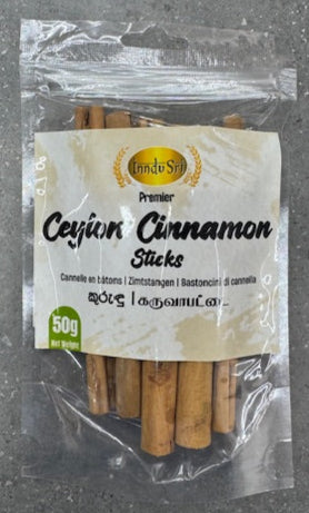 Indu Sri Ceylon Cinnamon Sticks 50g