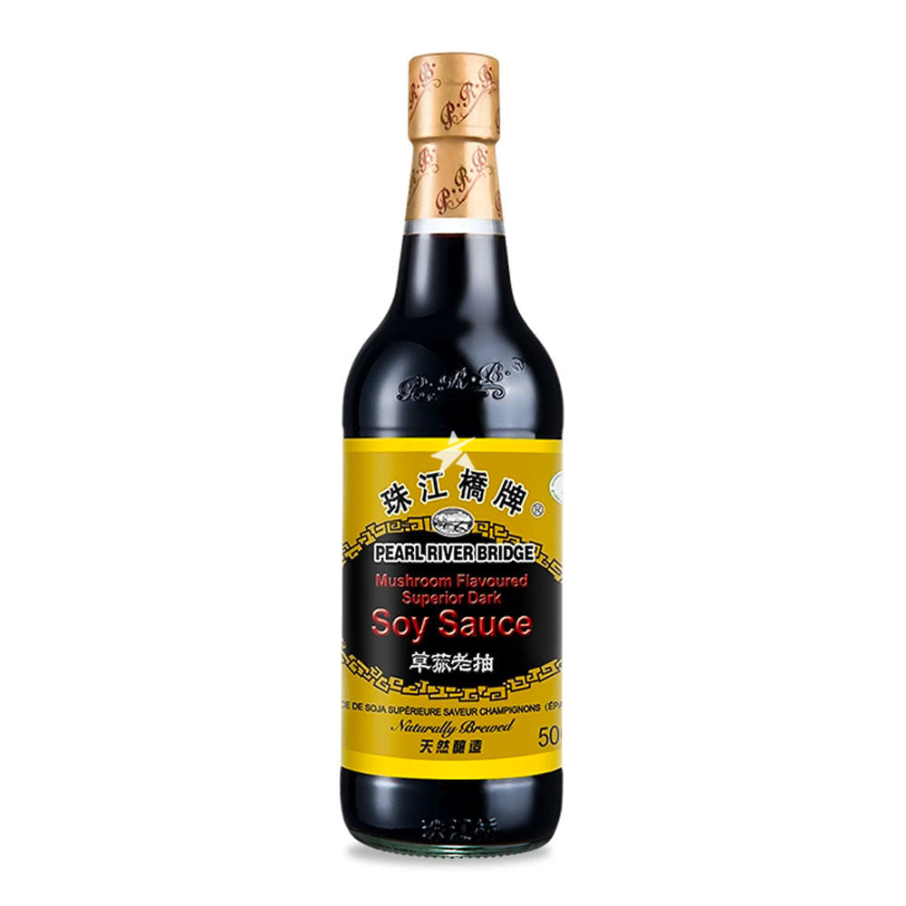Pearl River Bridge Mushroom Flavoured Superior Dark Soy Sauce 500ml