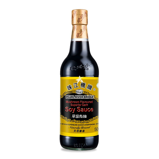 Pearl River Bridge Mushroom Flavoured Superior Dark Soy Sauce 500ml