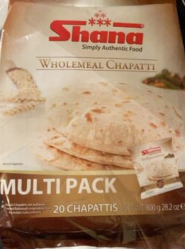 Shana Whole Meal Chapatti 800g