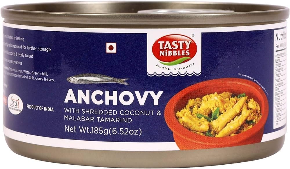 Tasty Nibbles Anchovy with Shredded Coconut & Malabar Tamarind 185g
